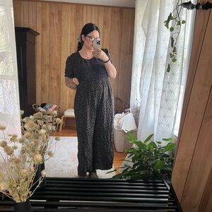 Vintage smocked jumpsuit